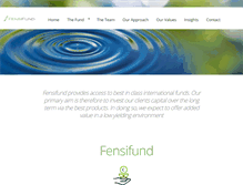 Tablet Screenshot of fensifund.com
